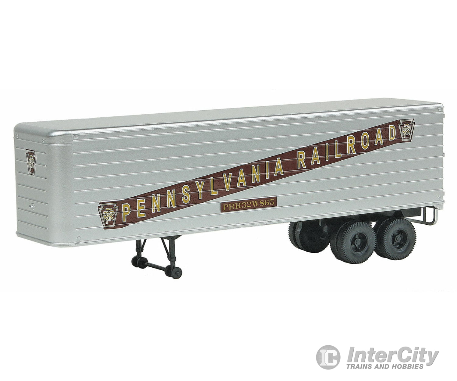 Walthers Scenemaster 2405 35’ Fluted-Side Trailer 2-Pack - Assembled -- Pennsylvania Railroad