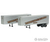 Walthers Scenemaster 2405 35’ Fluted-Side Trailer 2-Pack - Assembled -- Pennsylvania Railroad