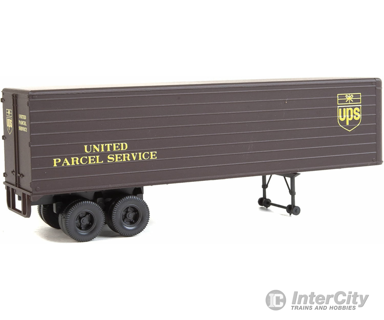 Walthers Scenemaster 2428 35’ Fluted-Side Trailer 2-Pack - Assembled -- United Parcel Service