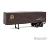 Walthers Scenemaster 2428 35’ Fluted-Side Trailer 2-Pack - Assembled -- United Parcel Service