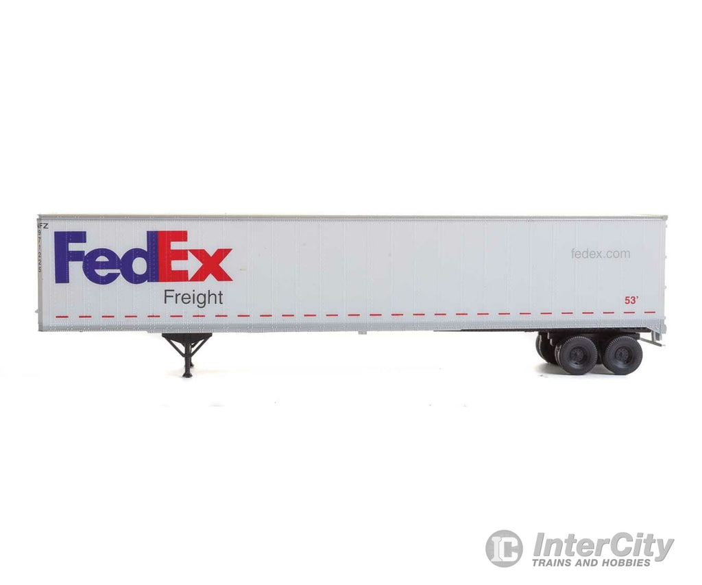 Walthers Scenemaster 2452 53’ Stoughton Trailer 2-Pack - Assembled -- Fedex Freight Loads &