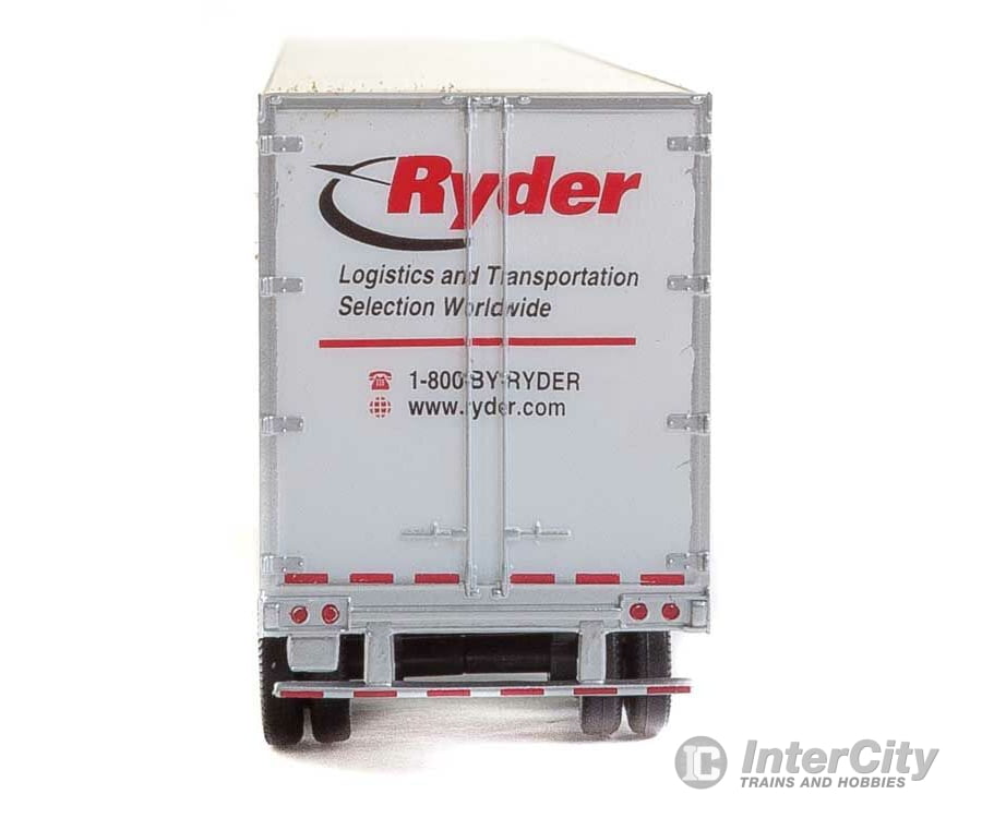Walthers Scenemaster 2455 53’ Stoughton Trailer 2-Pack - Assembled -- Ryder Freight Loads &