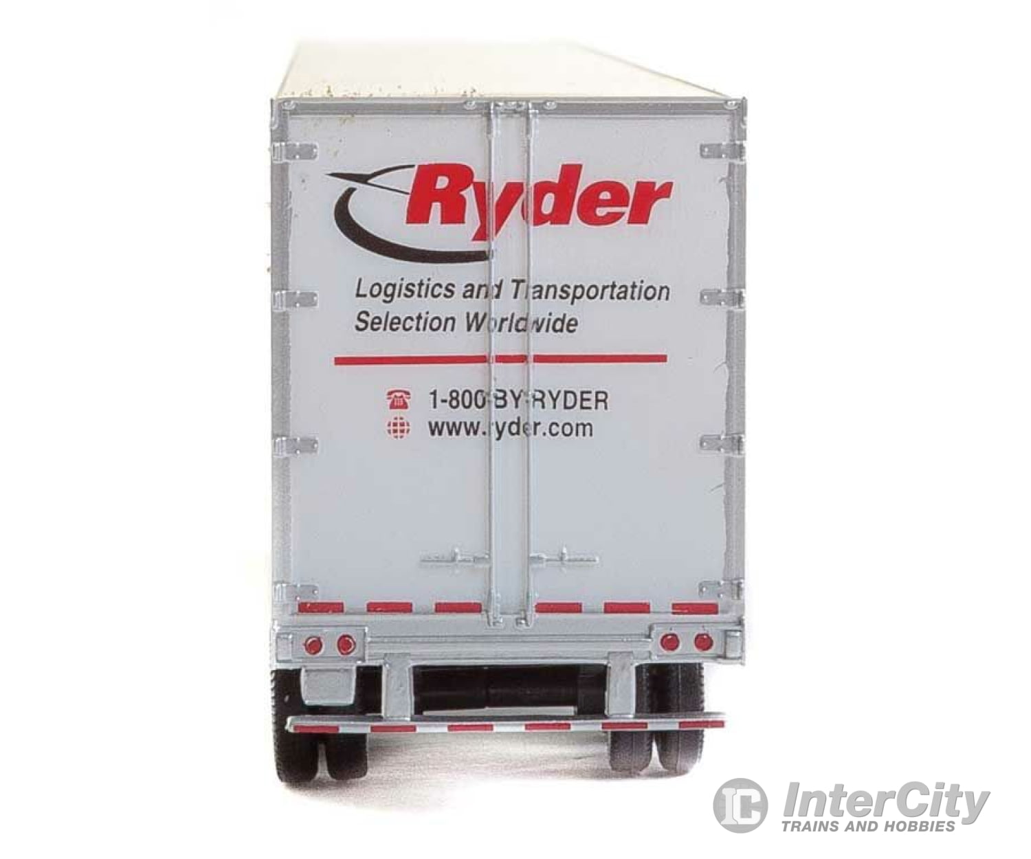 Walthers Scenemaster 2455 53’ Stoughton Trailer 2-Pack - Assembled -- Ryder Freight Loads &