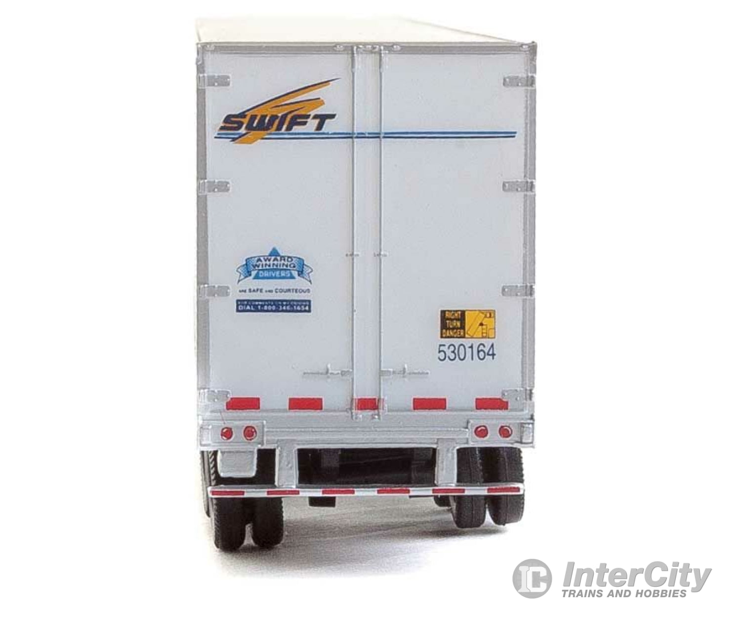 Walthers Scenemaster 2457 53’ Stoughton Trailer 2-Pack - Assembled -- Swift Freight Loads &