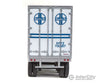 Walthers Scenemaster 2501 40’ Trailmobile Trailer 2-Pack - Assembled -- Santa Fe (White Blue)