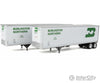 Walthers Scenemaster 2510 40’ Trailmobile Trailer 2-Pack - Assembled -- Burlington Northern