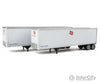 Walthers Scenemaster 2513 40’ Trailmobile Trailer 2-Pack - Assembled -- Milwaukee Road (White Red