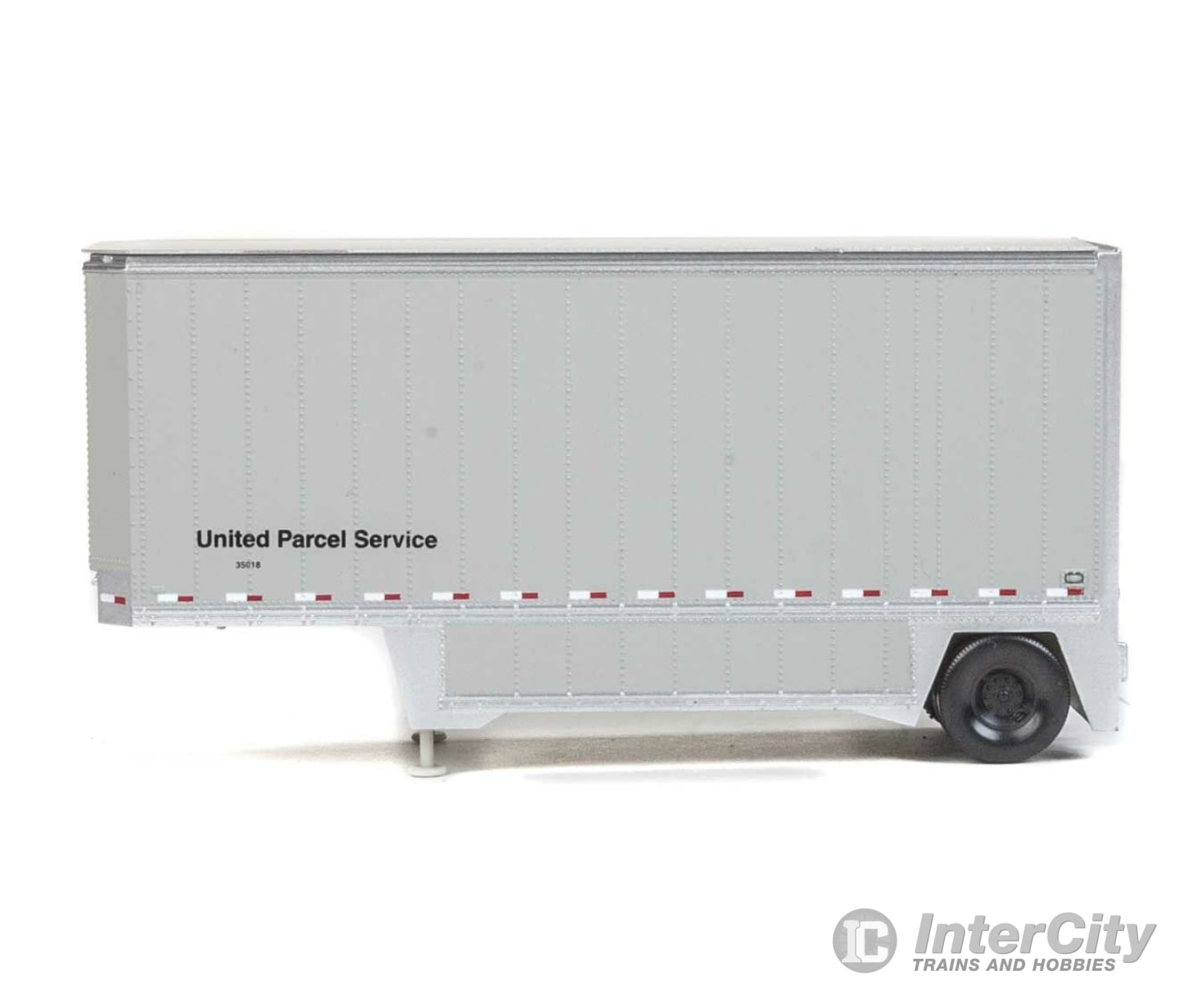 Walthers Scenemaster 2550 26’ Drop-Floor Trailer 2-Pack - Assembled -- United Parcel Service