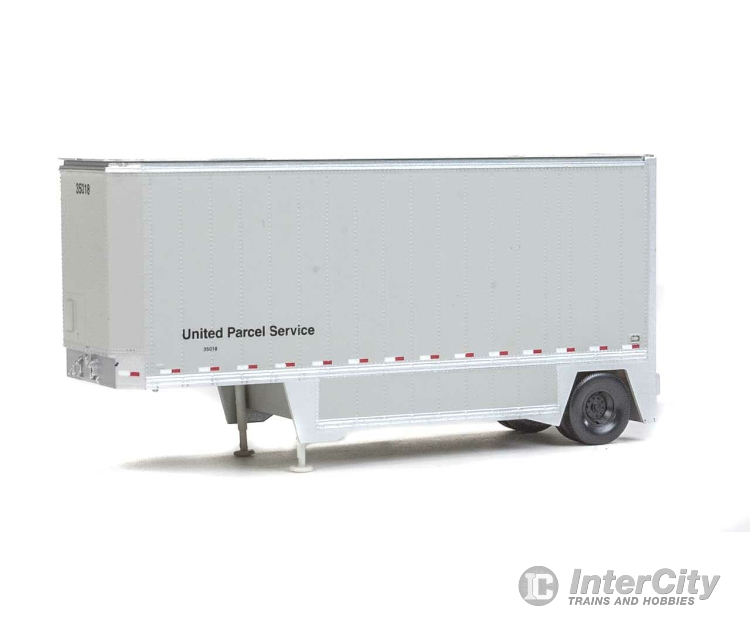 Walthers Scenemaster 2550 26’ Drop-Floor Trailer 2-Pack - Assembled -- United Parcel Service