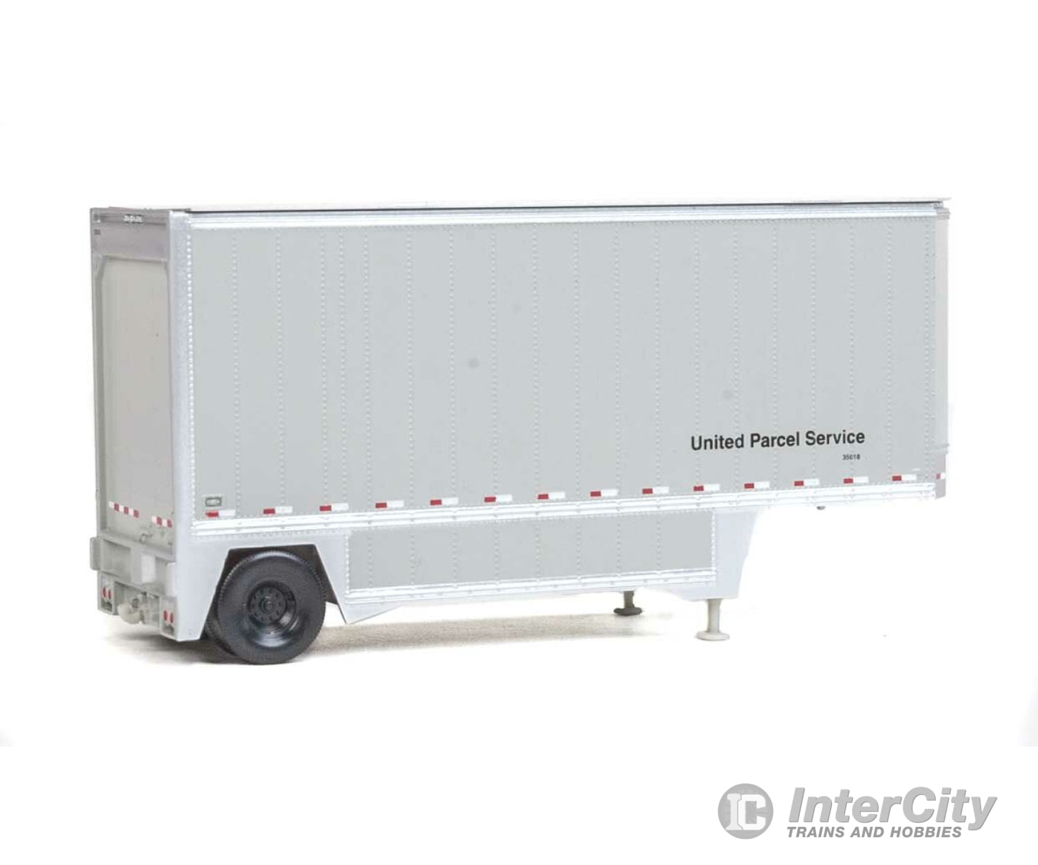 Walthers Scenemaster 2550 26’ Drop-Floor Trailer 2-Pack - Assembled -- United Parcel Service