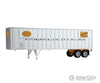 Walthers Scenemaster 2606 Flexi-Van 40’ Trailer 2-Pack - Assembled -- New York Central #1 (Yellow