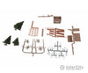 Walthers Scenemaster 2902 Camp Site With Two Trailers - Kit -- Camping Signs & Accessories Scenery