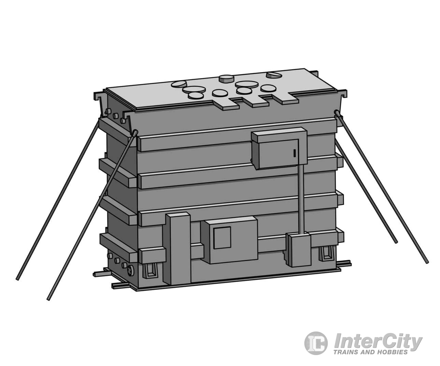 Walthers Scenemaster 3107 Transformer Load -- Kit - Fits Walthersmainline & 81’ 8-Axle Depressed