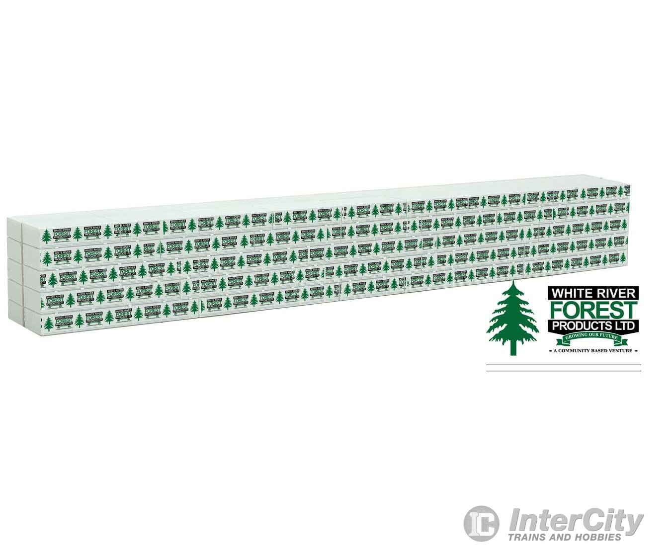 Walthers Scenemaster 3168 Wrapped Lumber Load For Walthersmainline 72’ Centerbeam Flatcar --