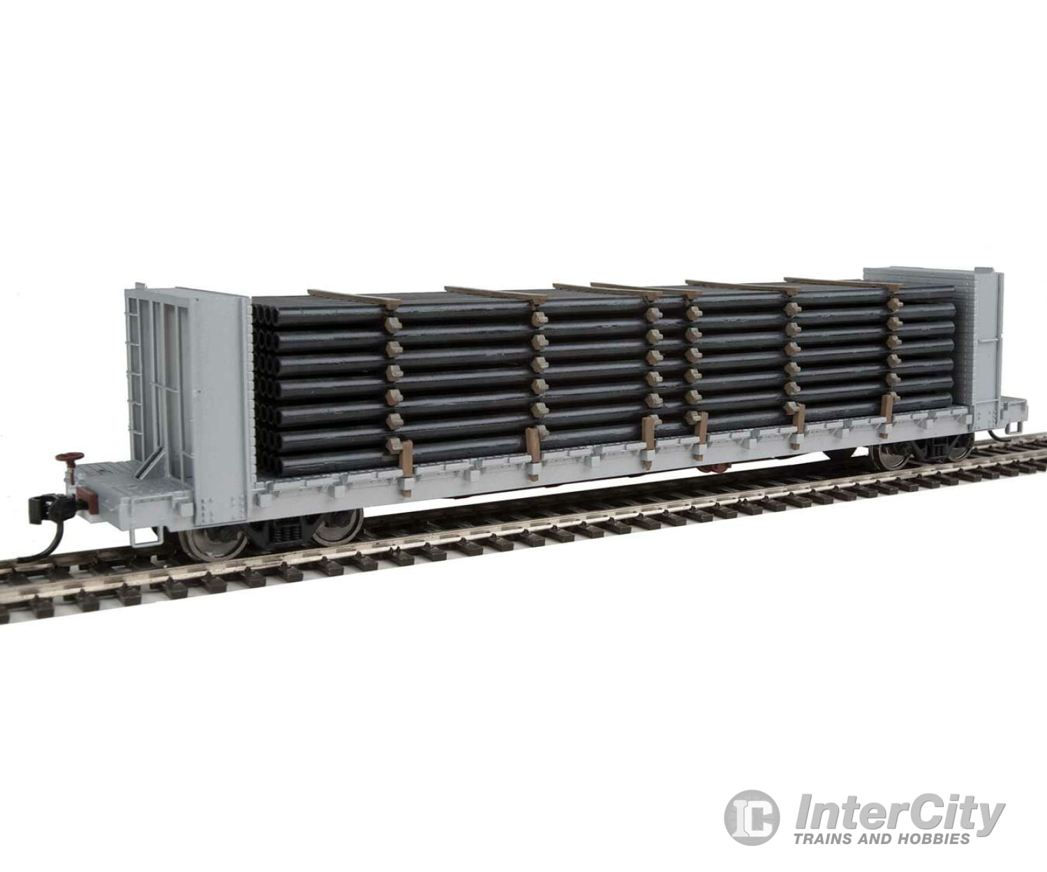 Walthers Scenemaster 3250 Pipe Load -- Kit - Fits Walthersmainline 910-5800 Series Bulkhead Flatcar