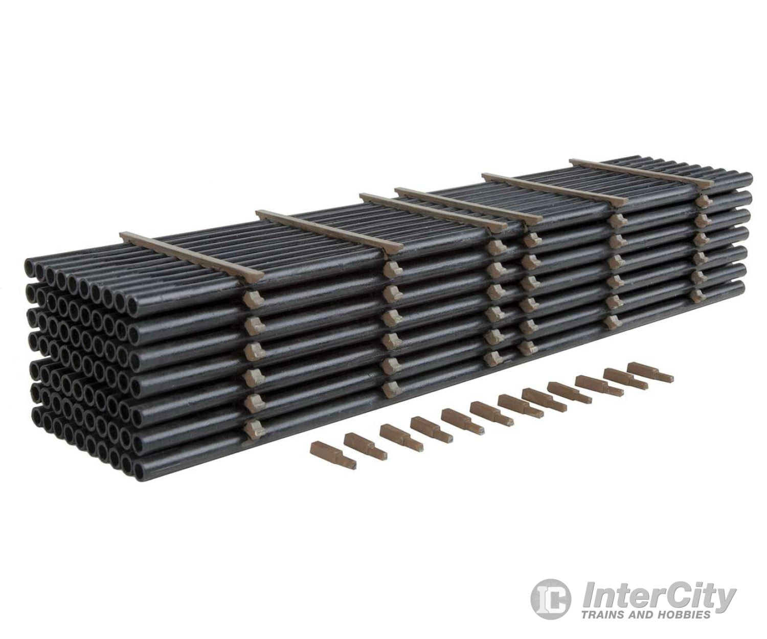 Walthers Scenemaster 3250 Pipe Load -- Kit - Fits Walthersmainline 910-5800 Series Bulkhead Flatcar