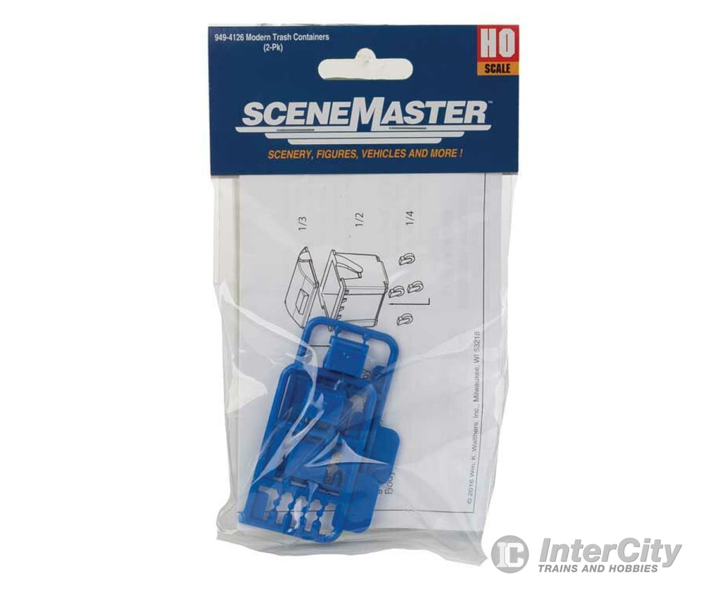 Walthers Scenemaster 4126 Modern Trash Containers Pkg(2) Scenery Details