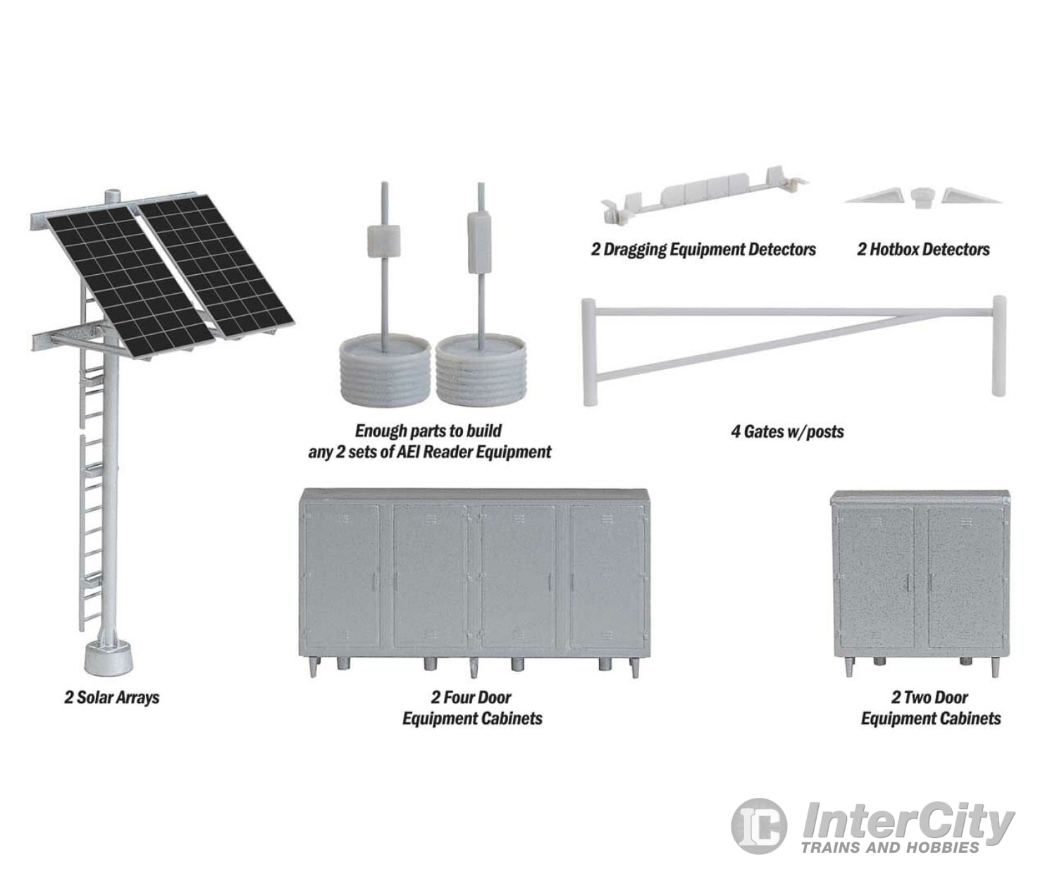 Walthers Scenemaster 4139 Modern Trackside Detail Set -- Kit Scenery Details