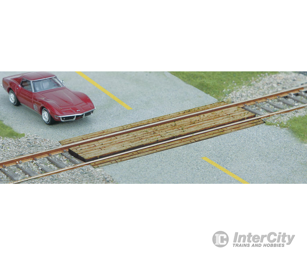 Walthers Scenemaster 4158 Wood Grade Crossing -- Laser-Cut Kit - Single Scenery Details