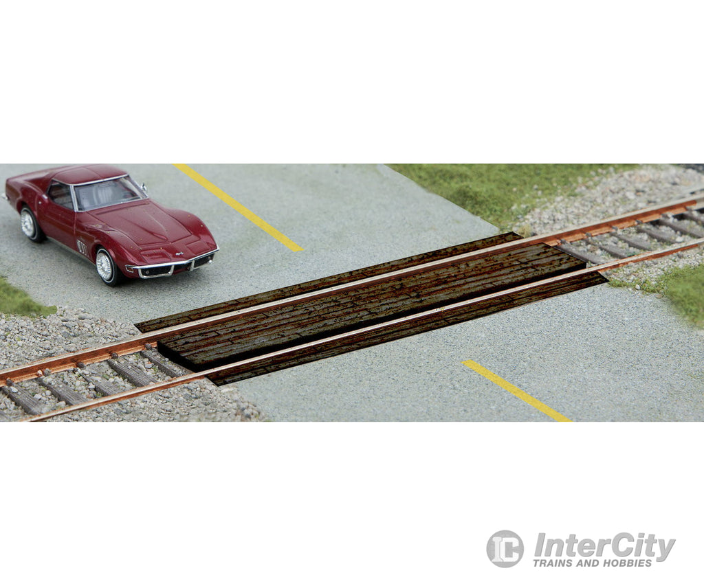 Walthers Scenemaster 4159 Wood Grade Crossing -- Laser-Cut Kit Pkg(2) Scenery Details