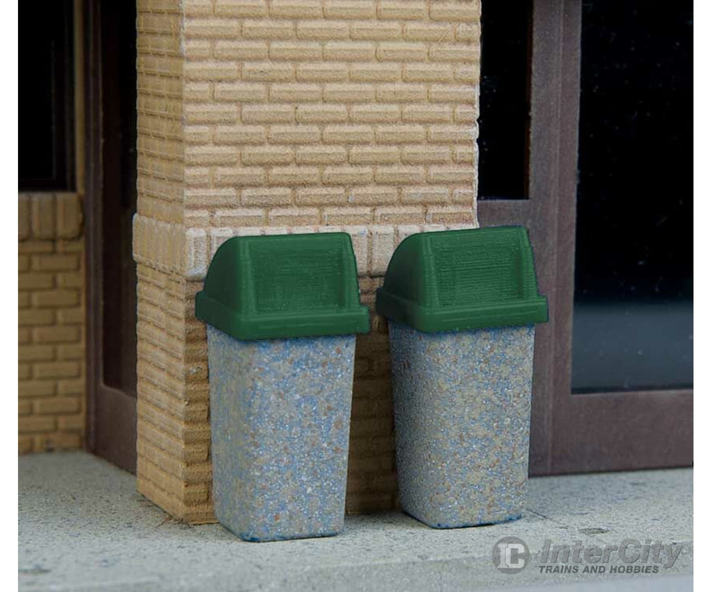 Walthers Scenemaster 4174 Modern Trash Cans Pkg(24) Scenery Details