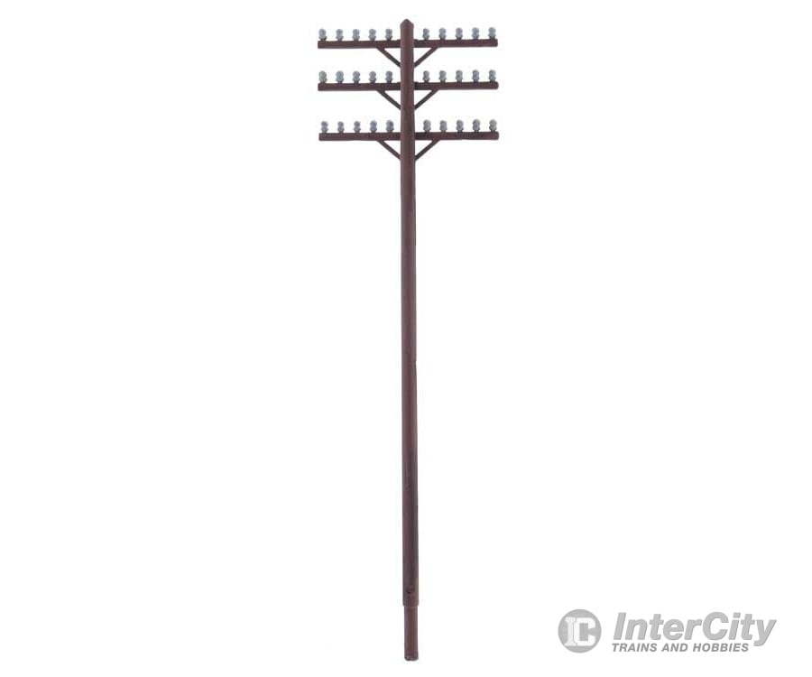 Walthers Scenemaster 4185 Telegraph Poles And Cross Arms -- Kit Scenery Details