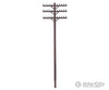 Walthers Scenemaster 4185 Telegraph Poles And Cross Arms -- Kit Scenery Details