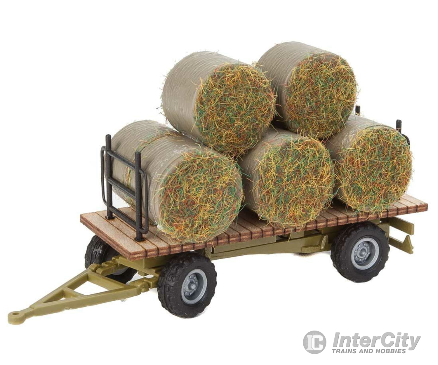 Walthers Scenemaster 4192 Hay Trailer With Load -- Kit Scenery Details