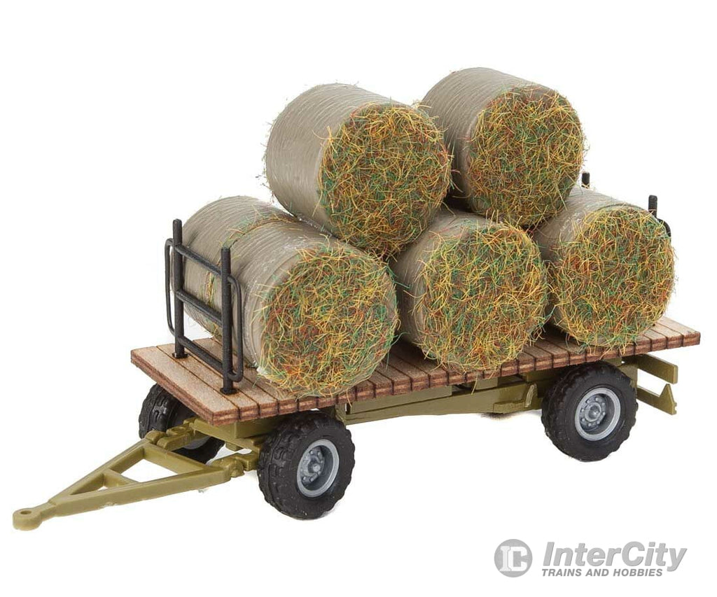Walthers Scenemaster 4192 Hay Trailer With Load -- Kit Scenery Details
