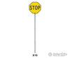 Walthers Scenemaster 4211 Stop Signs Pkg(10) -- 1924-1954 (Yellow Black) Scenery Details