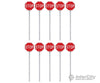 Walthers Scenemaster 4212 Stop Signs Pkg(10) -- 1954-Present (Red White) Scenery Details