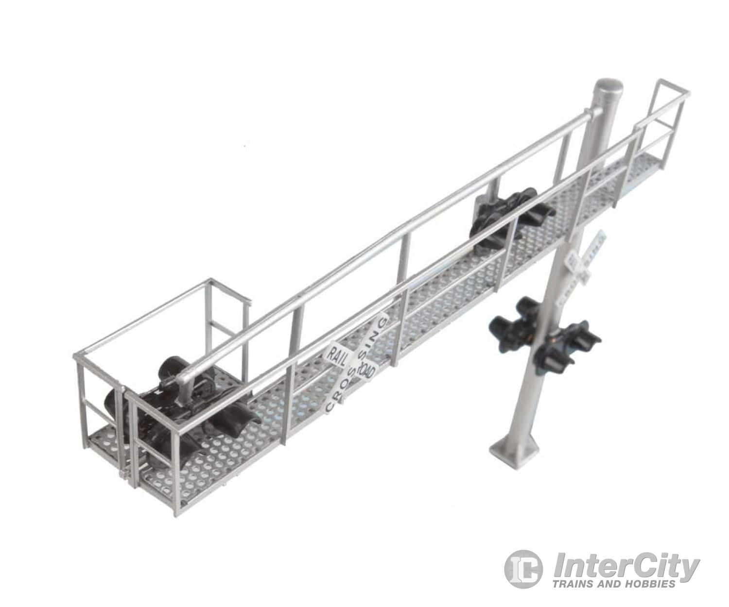 Walthers Scenemaster 4330 Modern Cantilever Grade Crossing Signal -- Two-Lane Signals & Catenary