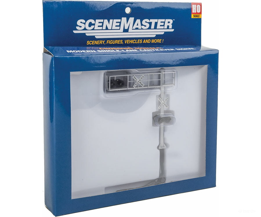 Walthers Scenemaster 4331 Modern Cantilever Grade Crossing Signal -- Single-Lane Signals & Catenary