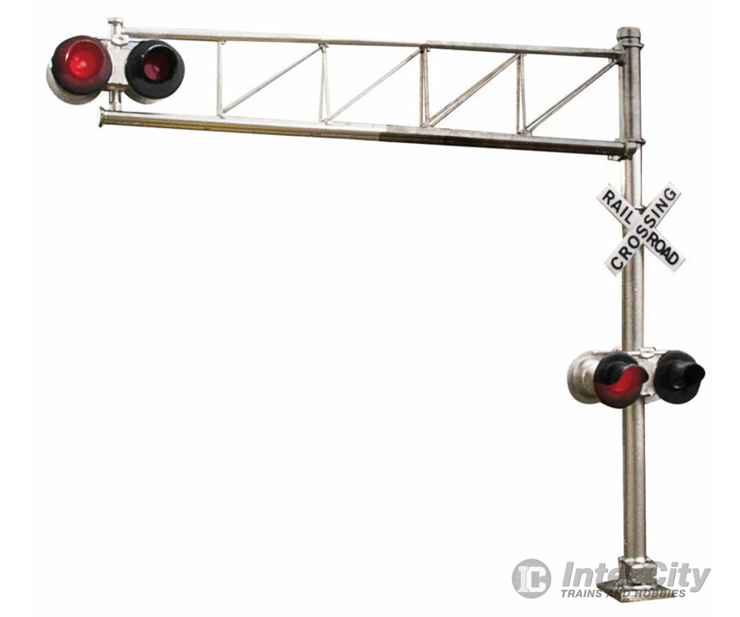 Walthers Scenemaster 4332 Post-1960S Cantilever Grade Crossing Signal -- Single-Lane Signals &