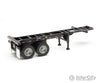 Walthers Scenemaster 4503 20’ Container Chassis (2-Pack) -- Black Freight Loads & Containers