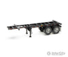 Walthers Scenemaster 4503 20’ Container Chassis (2-Pack) -- Black Freight Loads & Containers