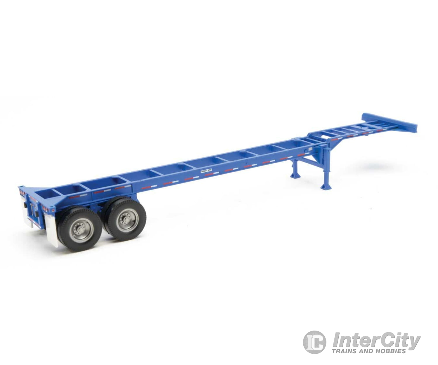 Walthers Scenemaster 4551 40’ Container Chassis (2-Pack) -- Blue Freight Loads & Containers