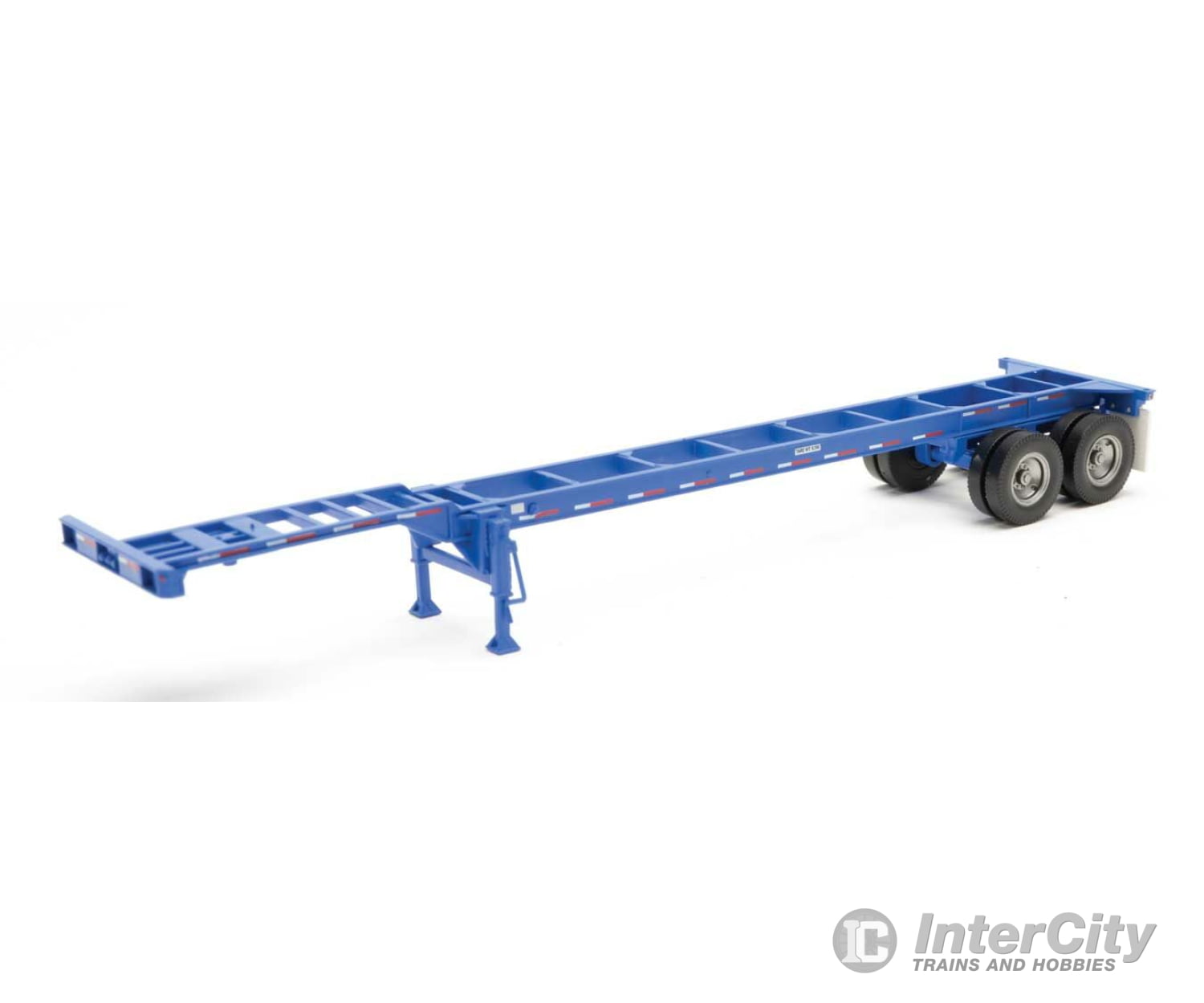 Walthers Scenemaster 4551 40’ Container Chassis (2-Pack) -- Blue Freight Loads & Containers