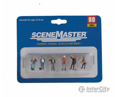 Walthers Scenemaster 6022 Construction Workers Pkg(6) - Set #1 Figures