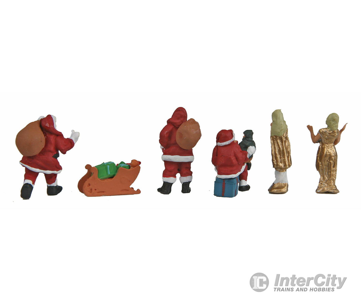 Walthers Scenemaster 6031 Christmas Figures -- Pkg(6)