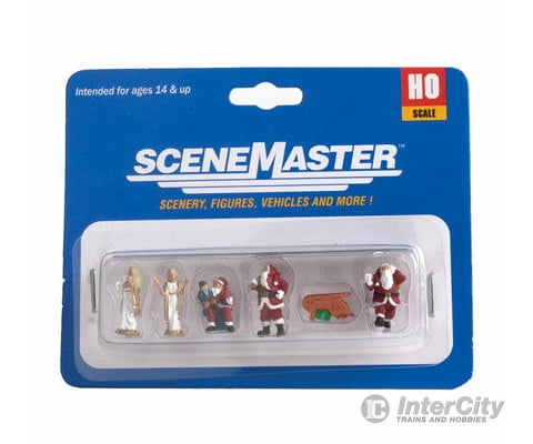 Walthers Scenemaster 6031 Christmas Figures -- Pkg(6)