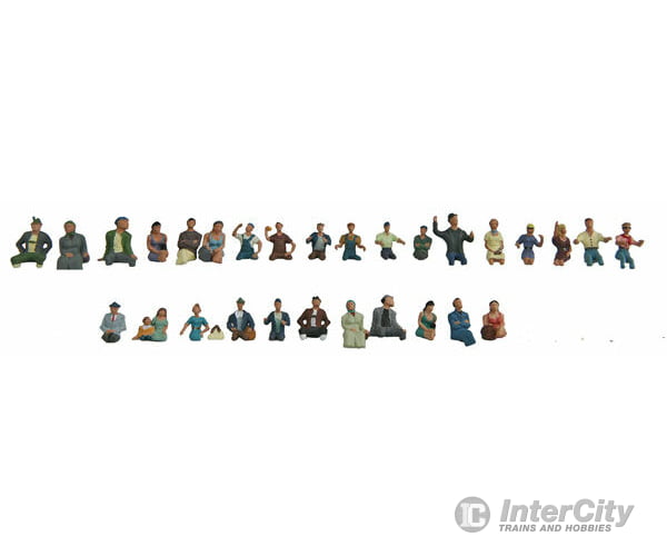 Walthers Scenemaster 6034 Seated Coach Passengers Pkg(30) Figures