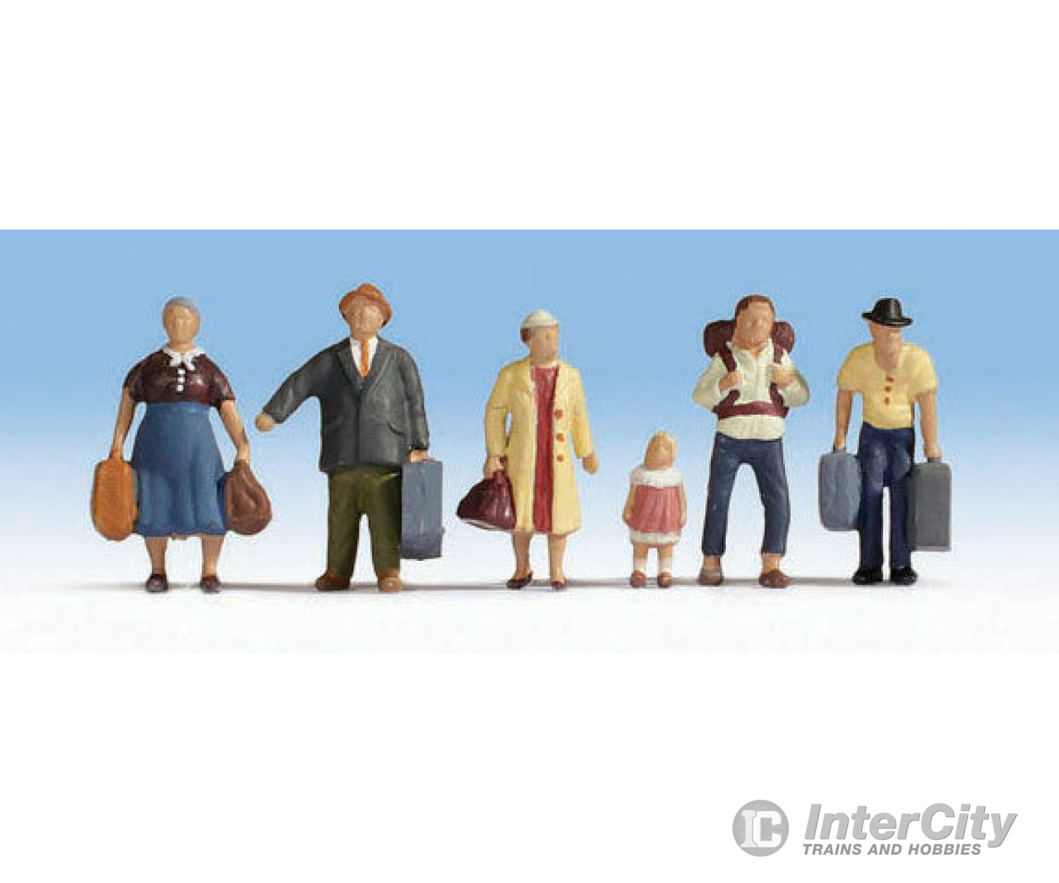 Walthers Scenemaster 6040 Passengers Pkg(6) -- Ready To Board Figures