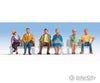 Walthers Scenemaster 6058 Seated People Pkg(6) -- Set #2 Figures