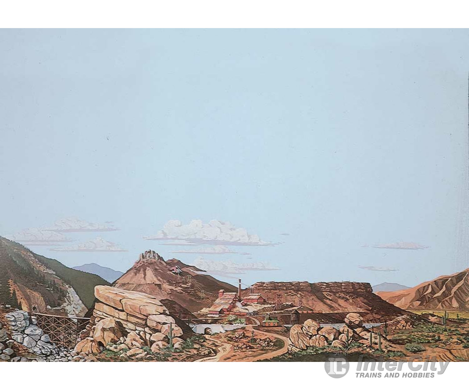 Walthers Scenemaster 703 Background Scene 24 X 36’ 60 90Cm - Instant Horizons(Tm) -- Mountain To