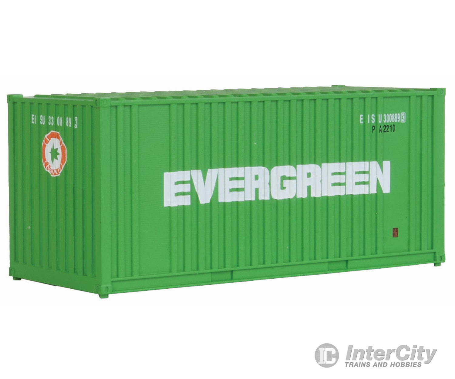 Walthers Scenemaster 8002 20’ Corrugated Container With Flat Panel - Assembled -- Evergreen