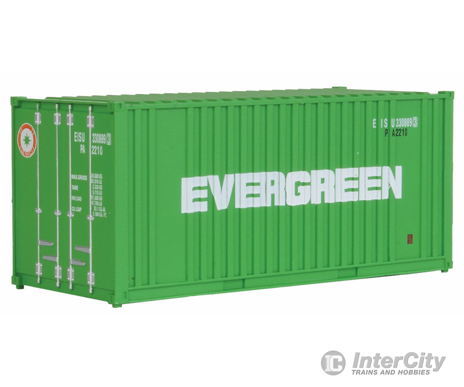 Walthers Scenemaster 8002 20’ Corrugated Container With Flat Panel - Assembled -- Evergreen