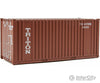 Walthers Scenemaster 8004 20’ Corrugated Container With Flat Panel - Assembled -- Triton (Brown