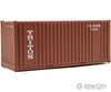 Walthers Scenemaster 8004 20’ Corrugated Container With Flat Panel - Assembled -- Triton (Brown