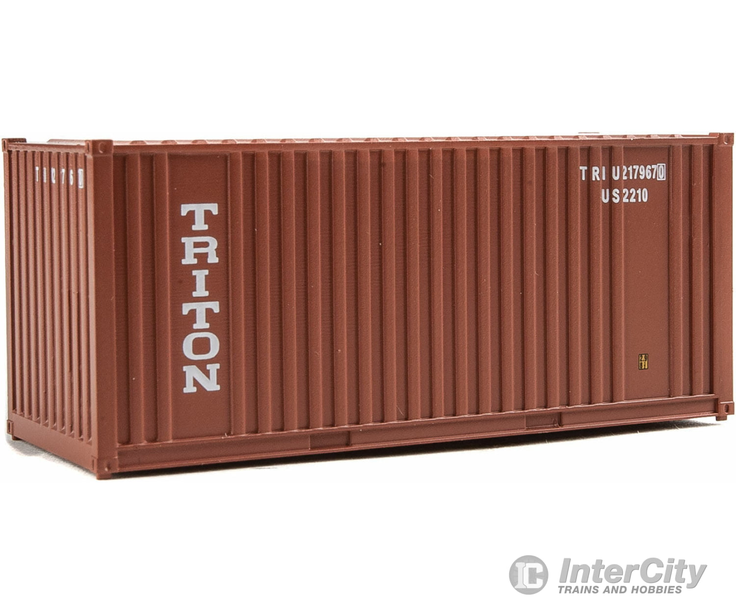 Walthers Scenemaster 8004 20’ Corrugated Container With Flat Panel - Assembled -- Triton (Brown